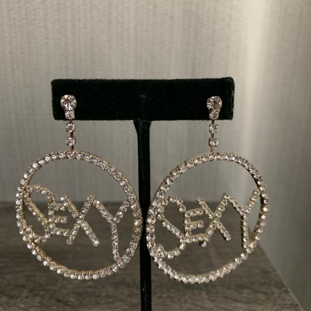 Silver earrings